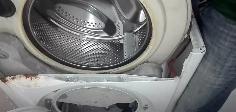 come sostituire vasca lavatrice 5 passaggio estrazione gruppo vasca