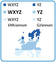 Consumo scaldacqua e mappa europea irraggiamento solare.