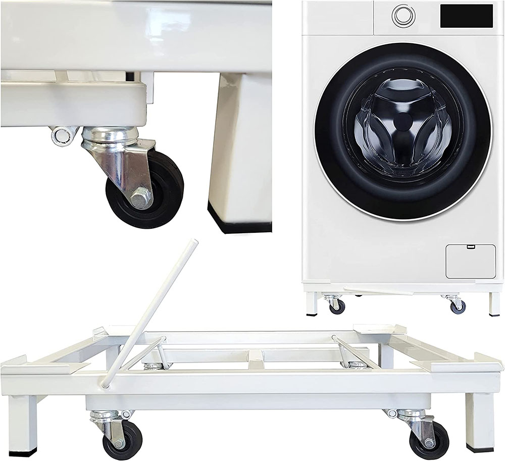 carrello con ruote spostamento lavatrice