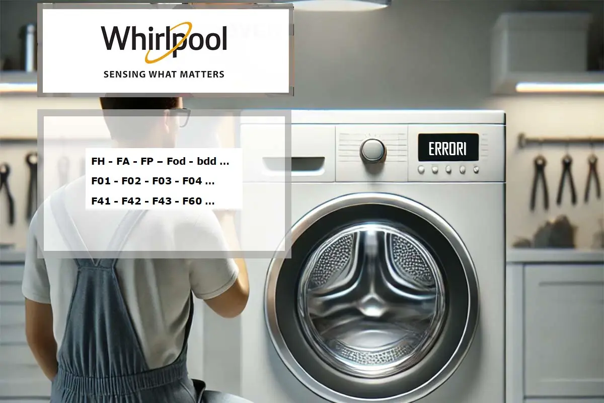 codici errori lavatrice whirlpool