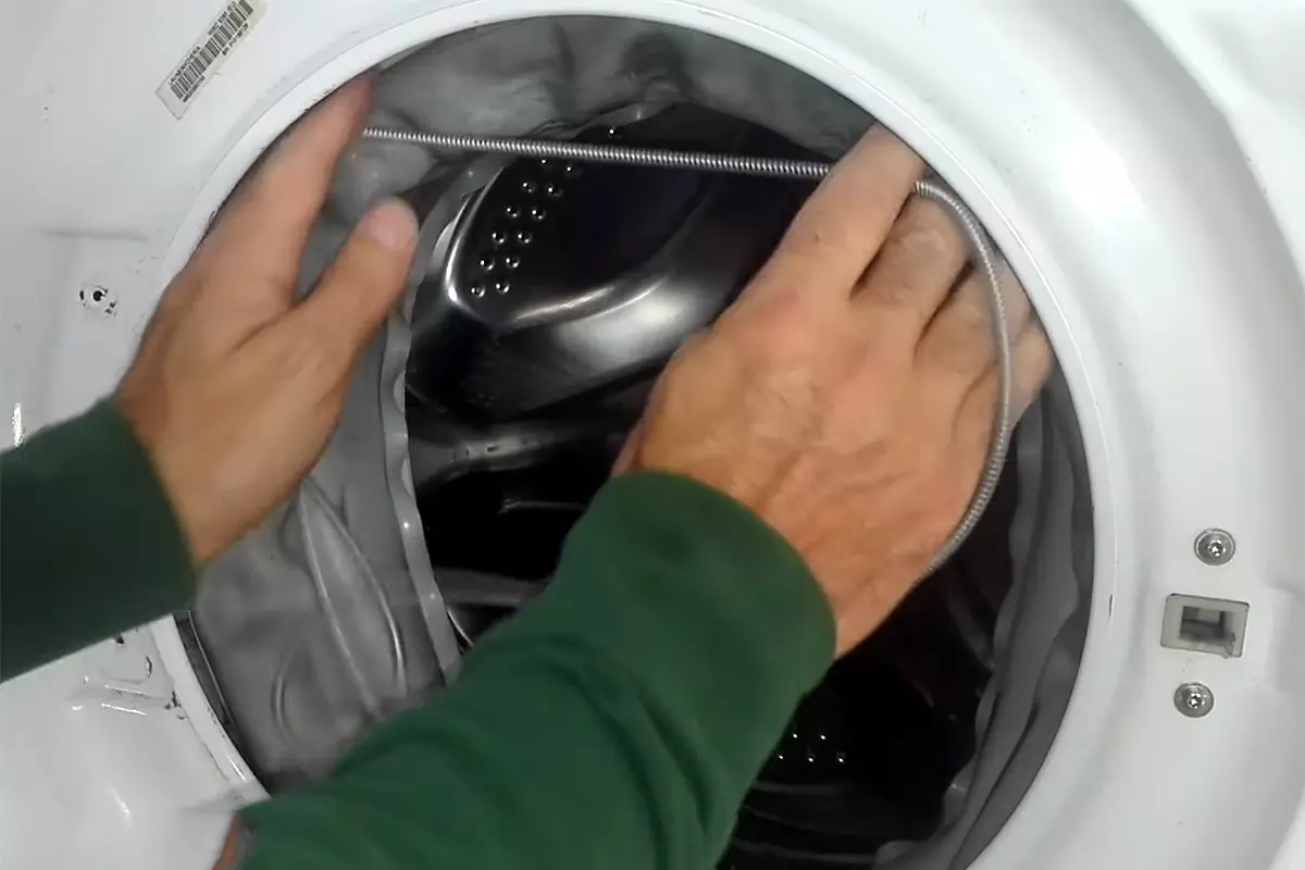 come montare la molla della guarnizione della lavatrice