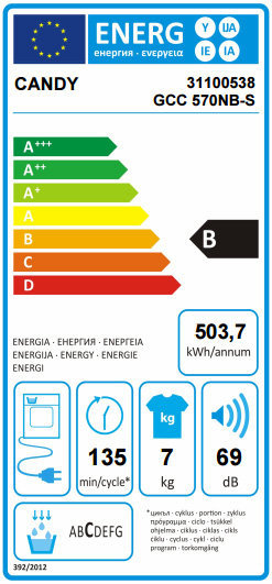 Energy label GCC570NBS