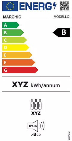 Nuova energy label cantinetta