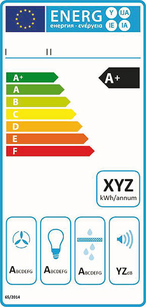Energy label cappa cucina 1 gennaio 2016.