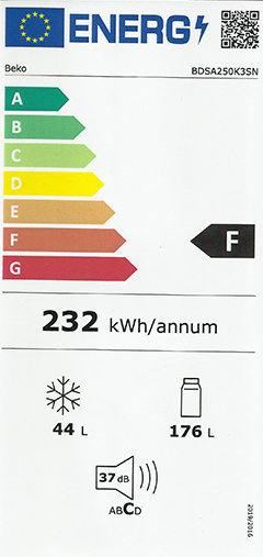 energy label frigorifero