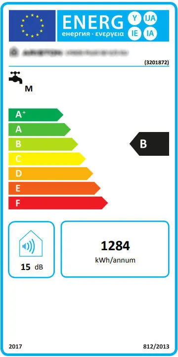 Energy label scaldabagno