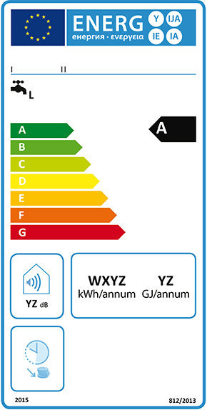 Energy label scaldacqua convenzionale 2015.