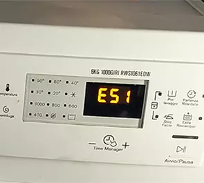 Errore E51 lavatrice Electrolux