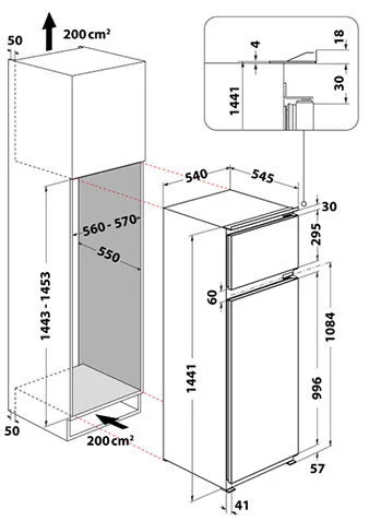 frigorifero doppia porta dimensioni 240 litri