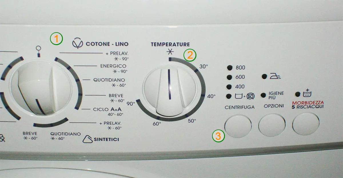 lavatrice come si usa la manopola dei programmi quando elettronica