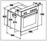 Misure forno incasso Ignis