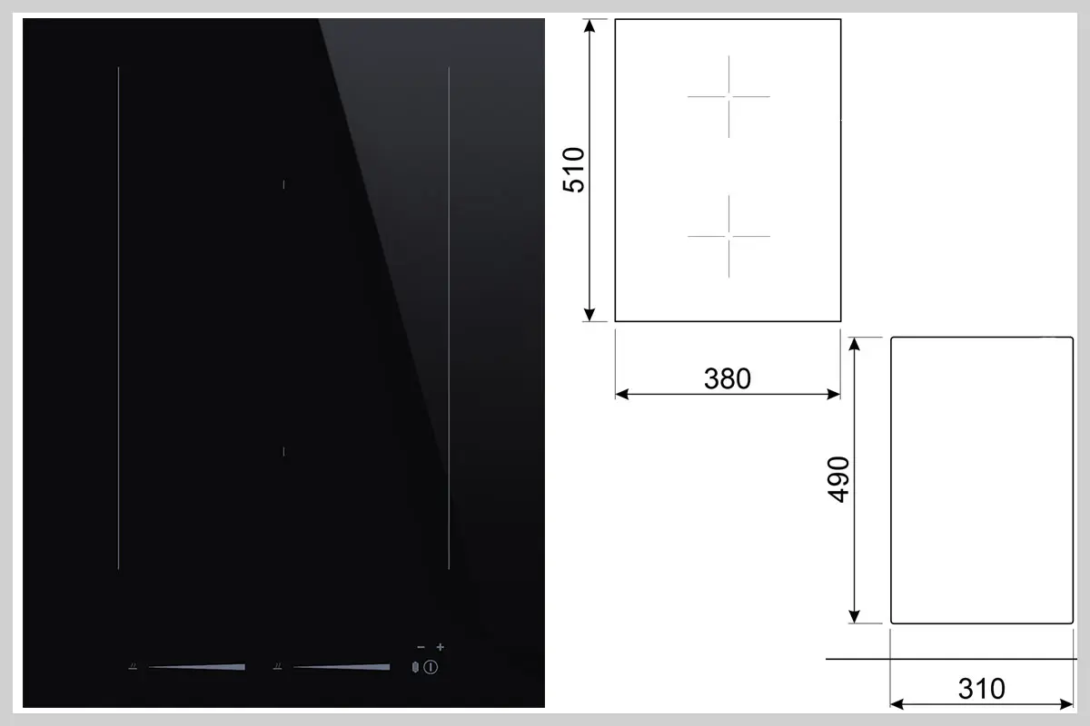 piano cottura a induzione vicino ai 40 cm