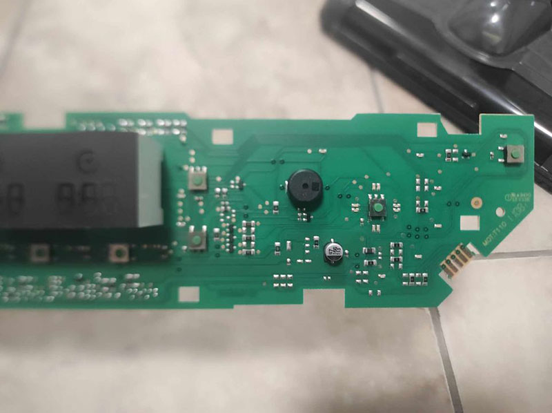 scheda display asciugatrice hotpoint parte destra