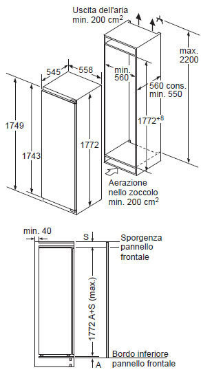 Schema incasso KIR81AF30 - KIL82AF30.