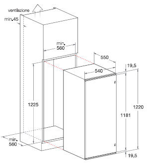 Schema incasso BS 2332 - BSZ 2332 - BSZ 2333.