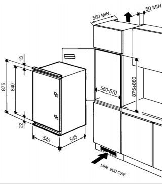 Schema incasso FL167AP - FL164AP.