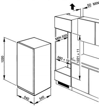 Schema incasso FR2052P1 - FR2202P1.