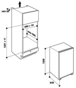 Schema incasso ARG 730/A+ e ARG 731/A+. 