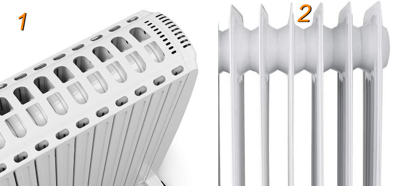 Struttura elementi termosifoni elettrici