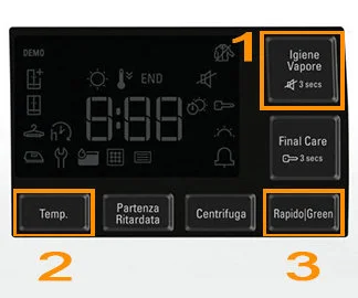 tasti diagnostica lavatrice hotpoint ariston