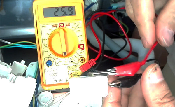 Test microinterruttore lavastoviglie